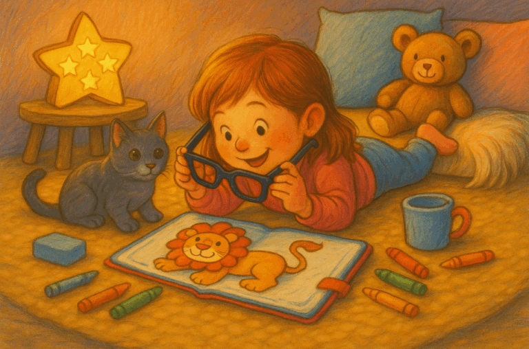 Carte de Colorat Lavabila cu Ochelari 3D - Animale Zambarete Hobik toys