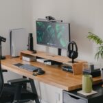 Photo ergonomic office setup