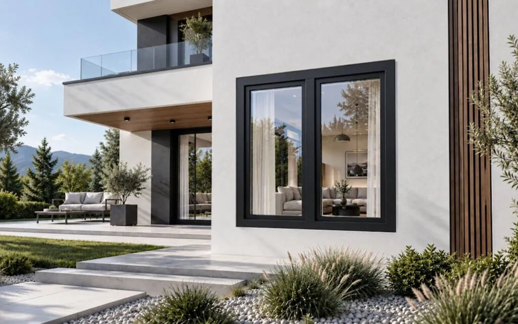 Aluminiu la exterior, PVC la interior: alternativa mai accesibilă la tâmplăria din aluminiu